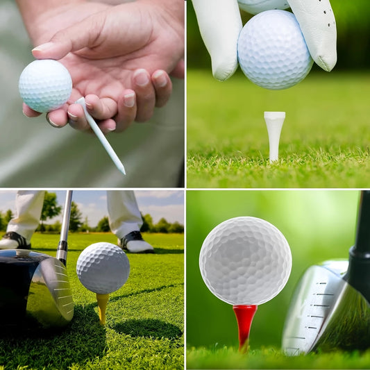 100pcs White Wooden Golf Tees