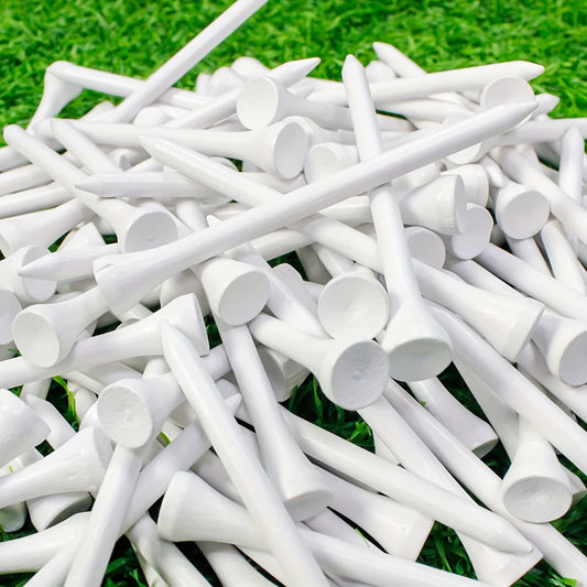 100pcs White Wooden Golf Tees
